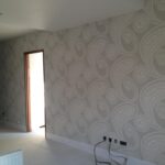 wallpapering interior decorating