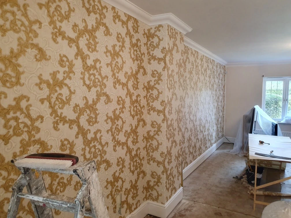 interior wallpapering