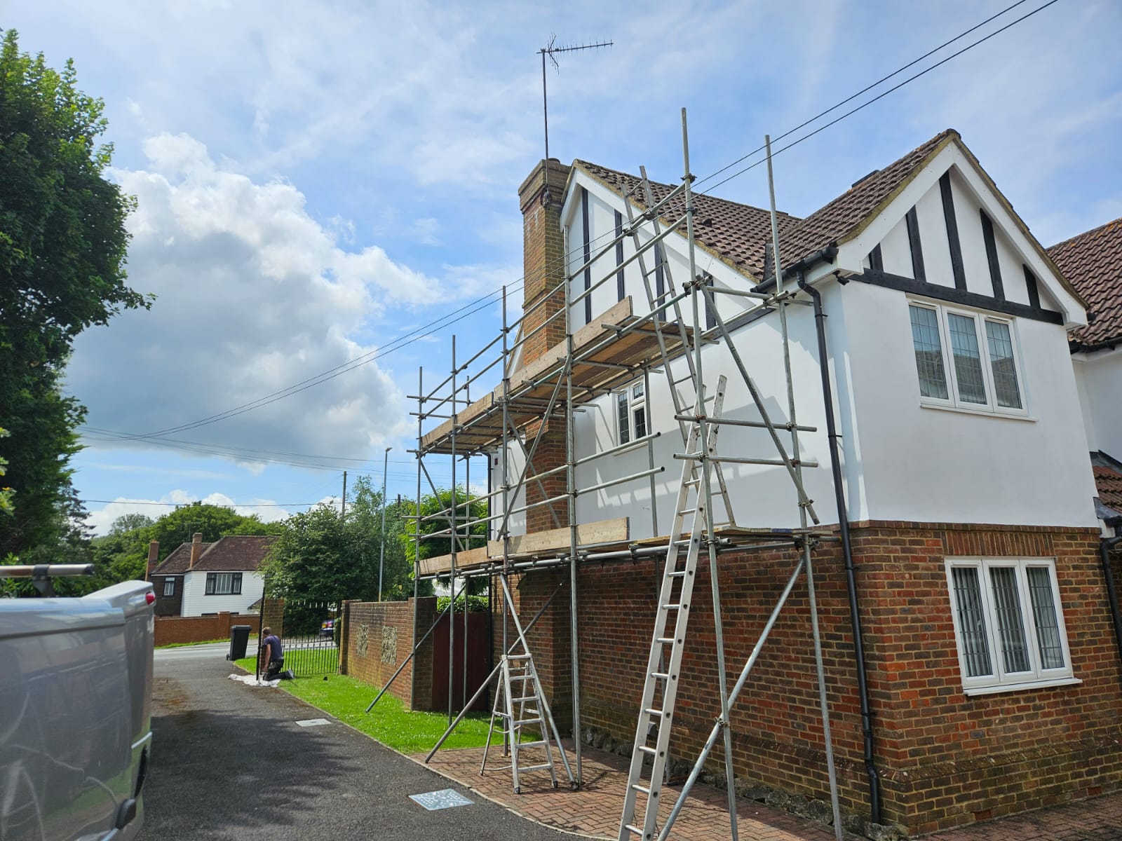 exterior painting tunbridge wells house